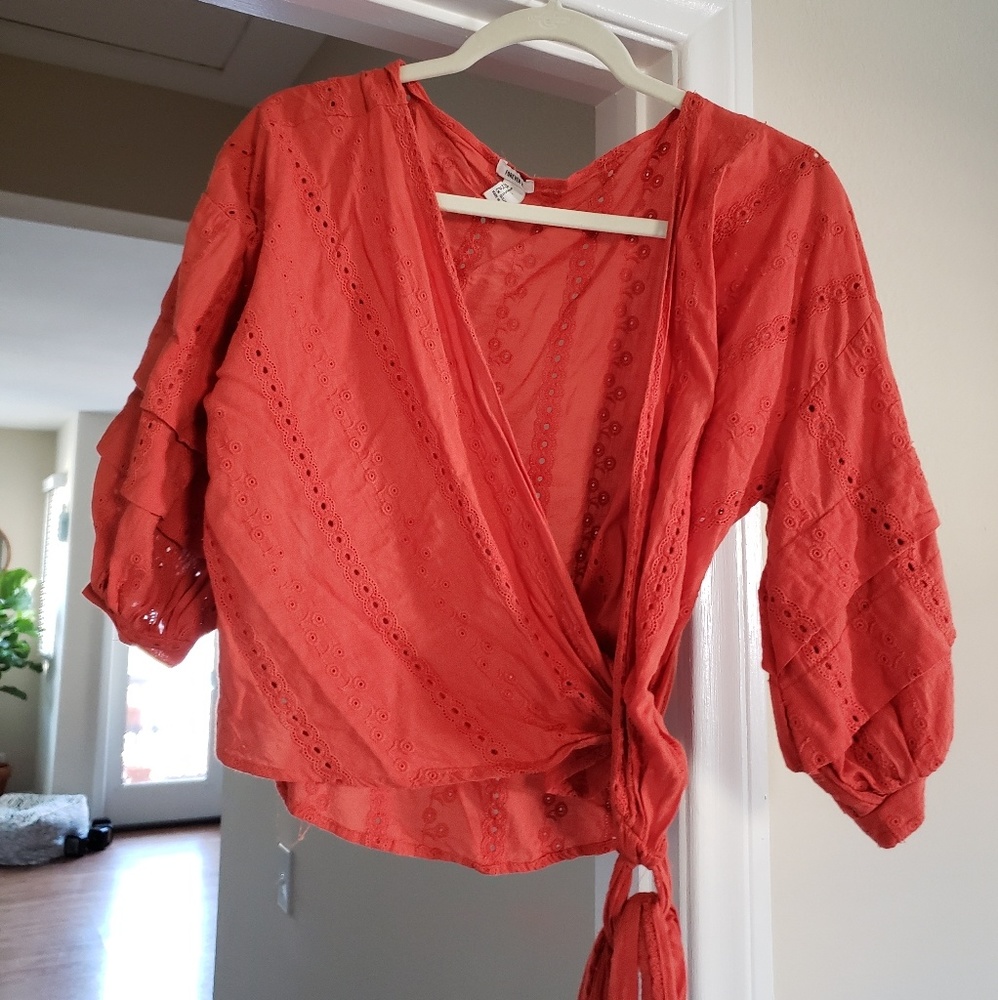 Forever 21 Wrap-tie Blouse 😍